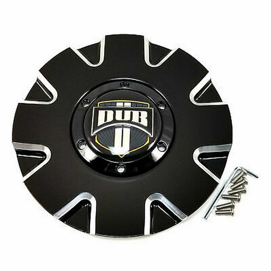 DUB 1PC DUB PUSH Center Cap-Black/MILLED EDGE - 16390-15BME product image