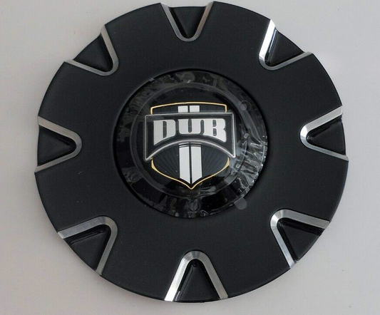 DUB 1PC DUB DIRECTA Center Cap-Black MILLED EDGE - 26110-15BME product image
