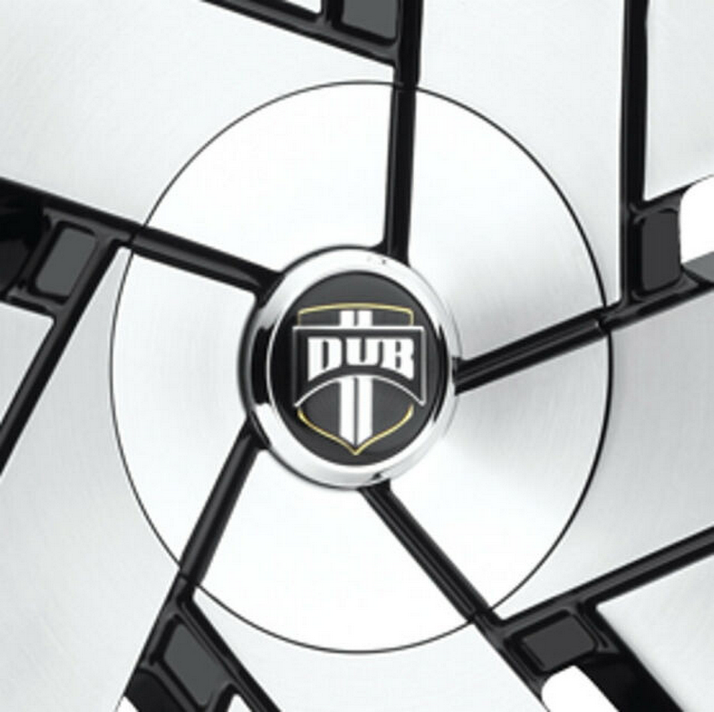 DUB 1PC DUB BUTTA Center Cap -BRUSHED / GLOSS Black - 32270-15RBL product image