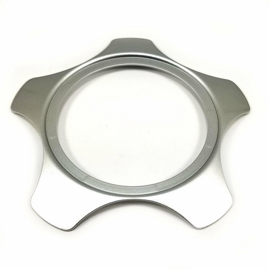 Rotiform LSR Center Cap PLATE-ROTIFORM SILVER - 33410-15RS product image