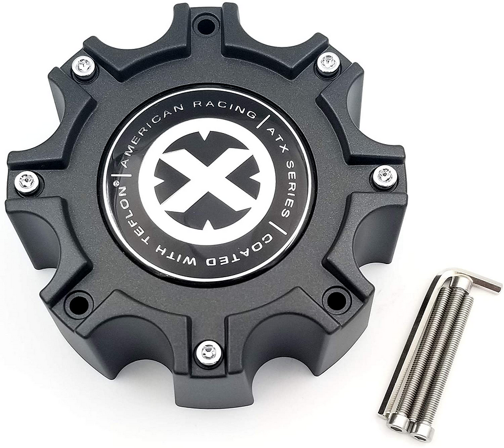 ATX Series ATX Center Cap STYLE A Black 8 LUG - 377B1708HT product image
