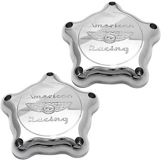 American Racing Vintage AR Center Cap BONNEVILLE FLAT TT Chrome PAIR - 41054032A2 product image