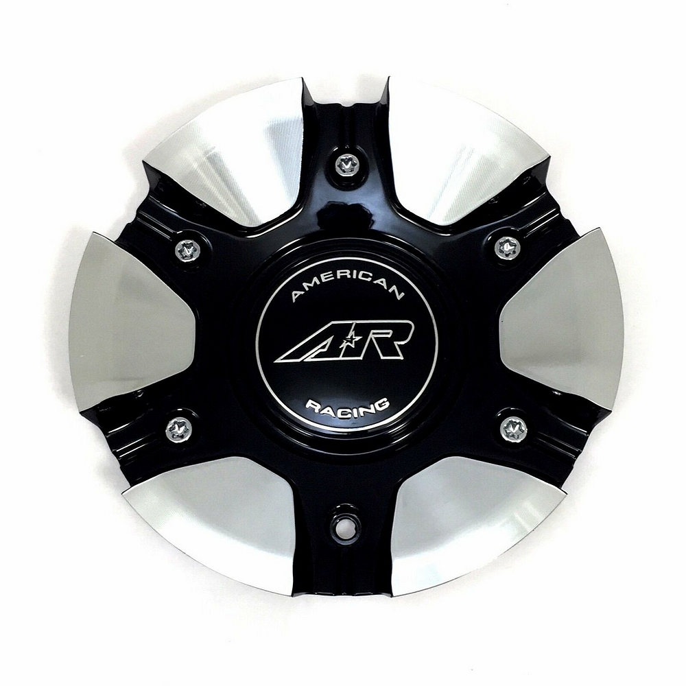 American Racing AR 894 GLOSS Black MACHINED METAL Center Cap - 449L185BAL product image