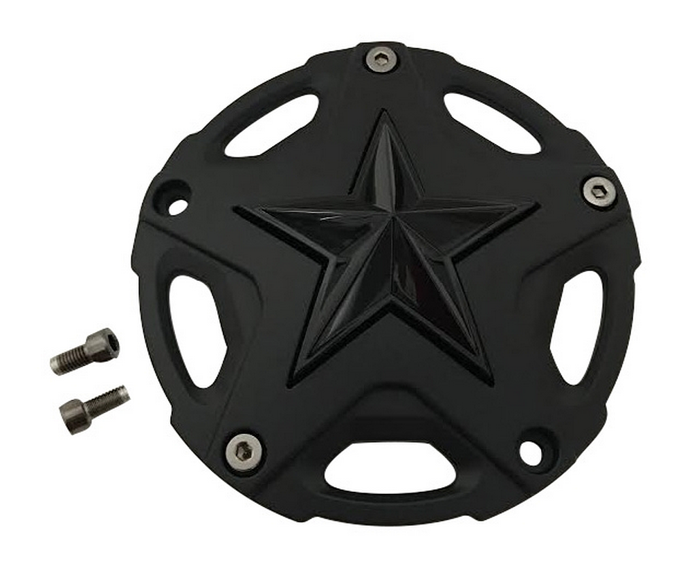 XD827 MATTE Black Center Cap W/ GLOSS Black STAR - 827CAPMB-GB product image