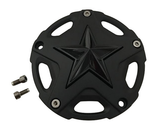XD827 MATTE Black Center Cap W/ GLOSS Black STAR - 827CAPMB-GB product image