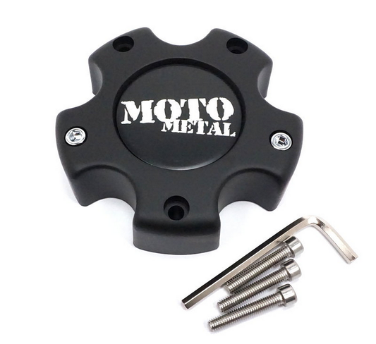 Moto Metal Moto Center Cap M-Black 5X4.5/4.75/5 - NEW LOGO - 845L121S2 product image