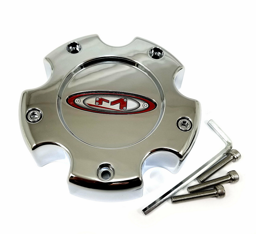 Moto Metal MO955/956 Center Cap Chrome 5X5.5 - Red OVAL LOGO - 845L1451 product image