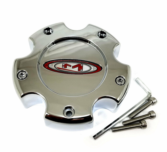 Moto Metal MO955/956 Center Cap Chrome 5X5.5 - Red OVAL LOGO - 845L1451 product image