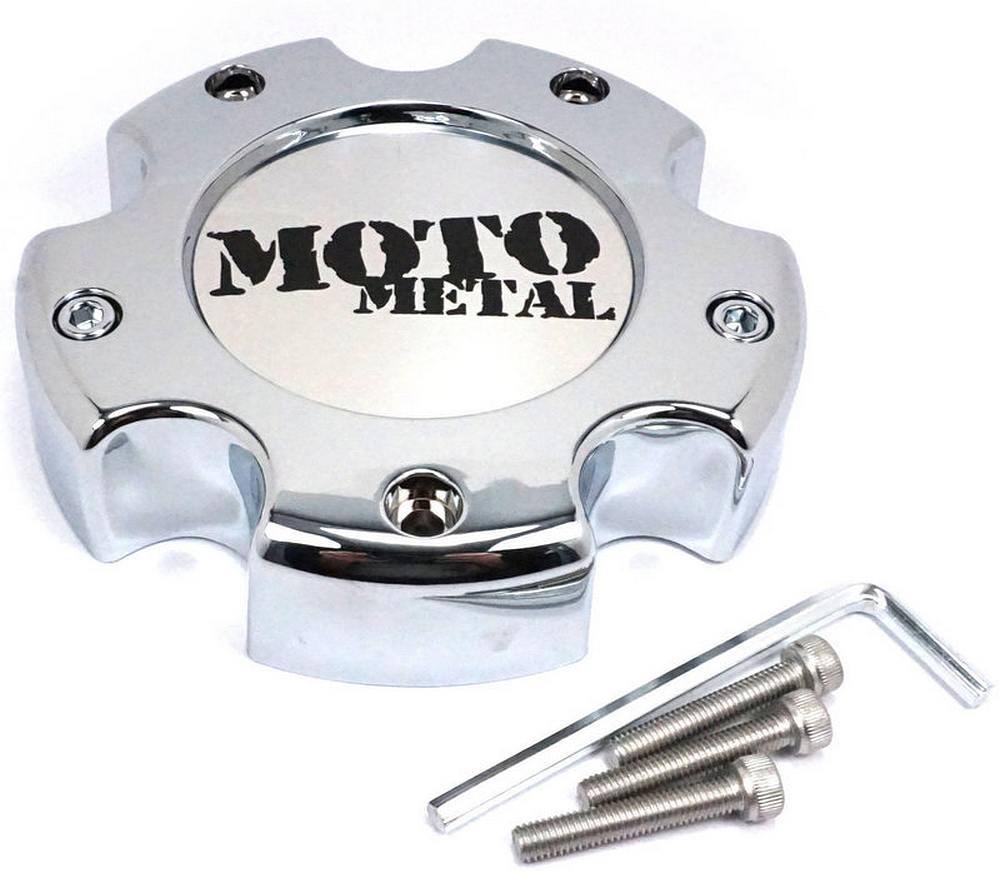 Moto Metal Moto Center Cap Chrome 5X5.5 - NEW LOGO - 845L1451R product image
