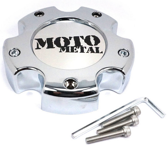 Moto Metal Moto Center Cap Chrome 5X5.5 - NEW LOGO - 845L1451R product image