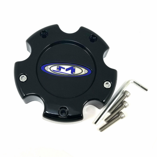 Moto Metal MO951 Center Cap Black 5X5.5 +18 - BLUE OVAL LOGO - 845L1451S0 product image