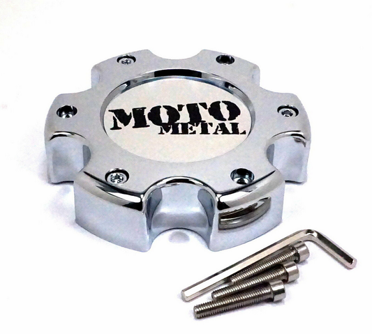 Moto Metal Moto Center Cap Chrome 6X5.5 - NEW LOGO - 845L145R product image
