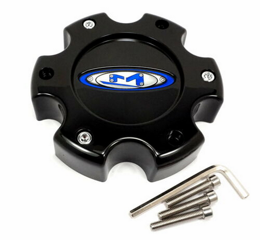Moto Metal MO951 Center Cap Black 6X5.5 +18 - BLUE OVAL LOGO - 845L145S0 product image