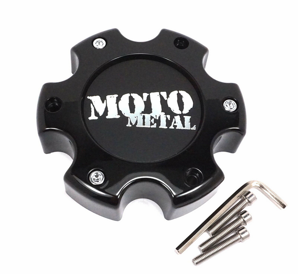 Moto Metal Moto Center Cap GLOSS Black 6X5.5 - NEW LOGO - 845L145S1 product image