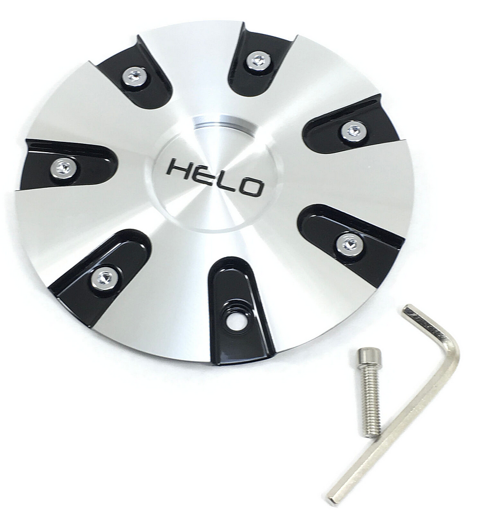 Helo Center Cap HE868 Black MACHINED FACE - 868L185BAL product image