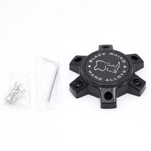Black Rhino Hard Alloys Center Cap BR 6/114.3/120 GL Black (M1018) (WAR) - CCBR611420GBFLAT product image