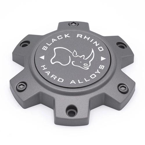 Black Rhino Hard Alloys Center Cap BR 6/135/140 MT GNMTL (M873) (WAR) - CCBR613540MGFLAT product image