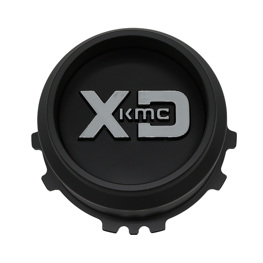 XD FORGED 5X5 Aluminum CTR Piece Satin Black LOGO 2 Center Cap - F-XDAL121CP1-2-SB product image