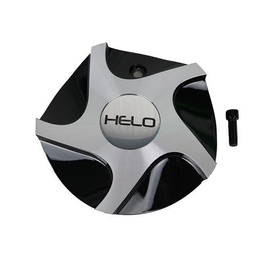 Helo HE902 Center Cap GLOSS Black MACHINED - HE902CAPA-GBM product image