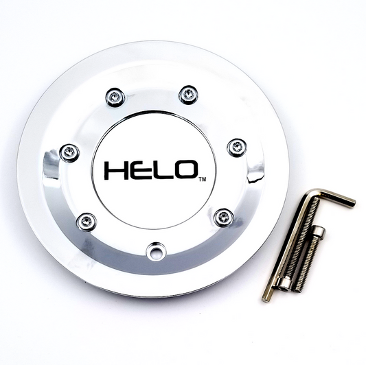 Helo HE912 Center Cap BOLT-ON (Chrome/Gloss Black/Chrome) - ALL PCD - HE912CAP-CH product image