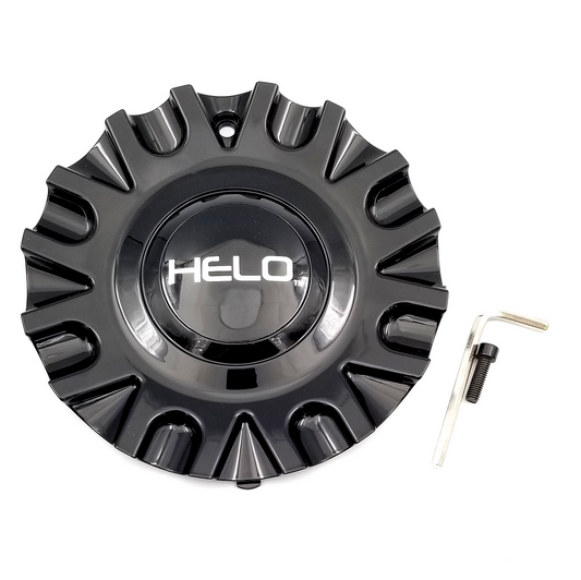Helo HE913 Center Cap BOLT-ON (Gloss Black/Chrome/Chrome) - ALL PCD - HE913CAP-GB product image