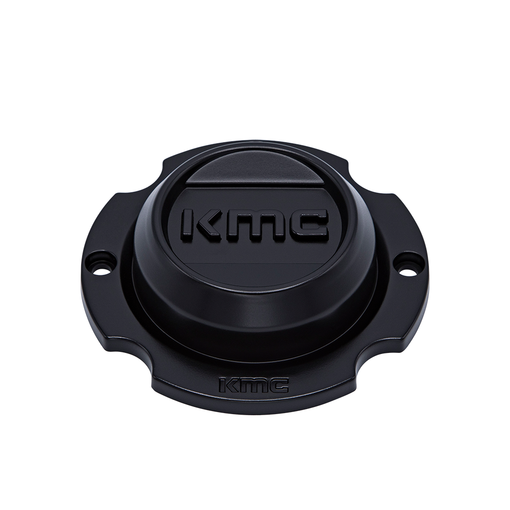 KMC Powersports KS Center Cap BOLT-ON (Satin Black/Gloss Black/Satin Black) - 14" 4X137 - KS2CAP141548-SB product image