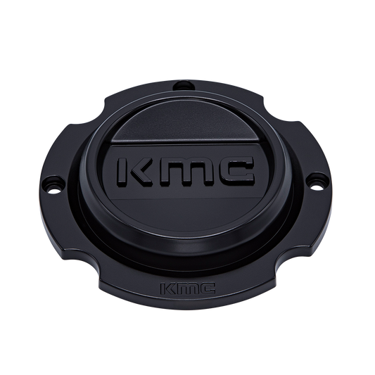 KMC Powersports KS Center Cap BOLT-ON (Satin Black/Gloss Black/Satin Black) - 4X156 - KS2CAP44-SB product image