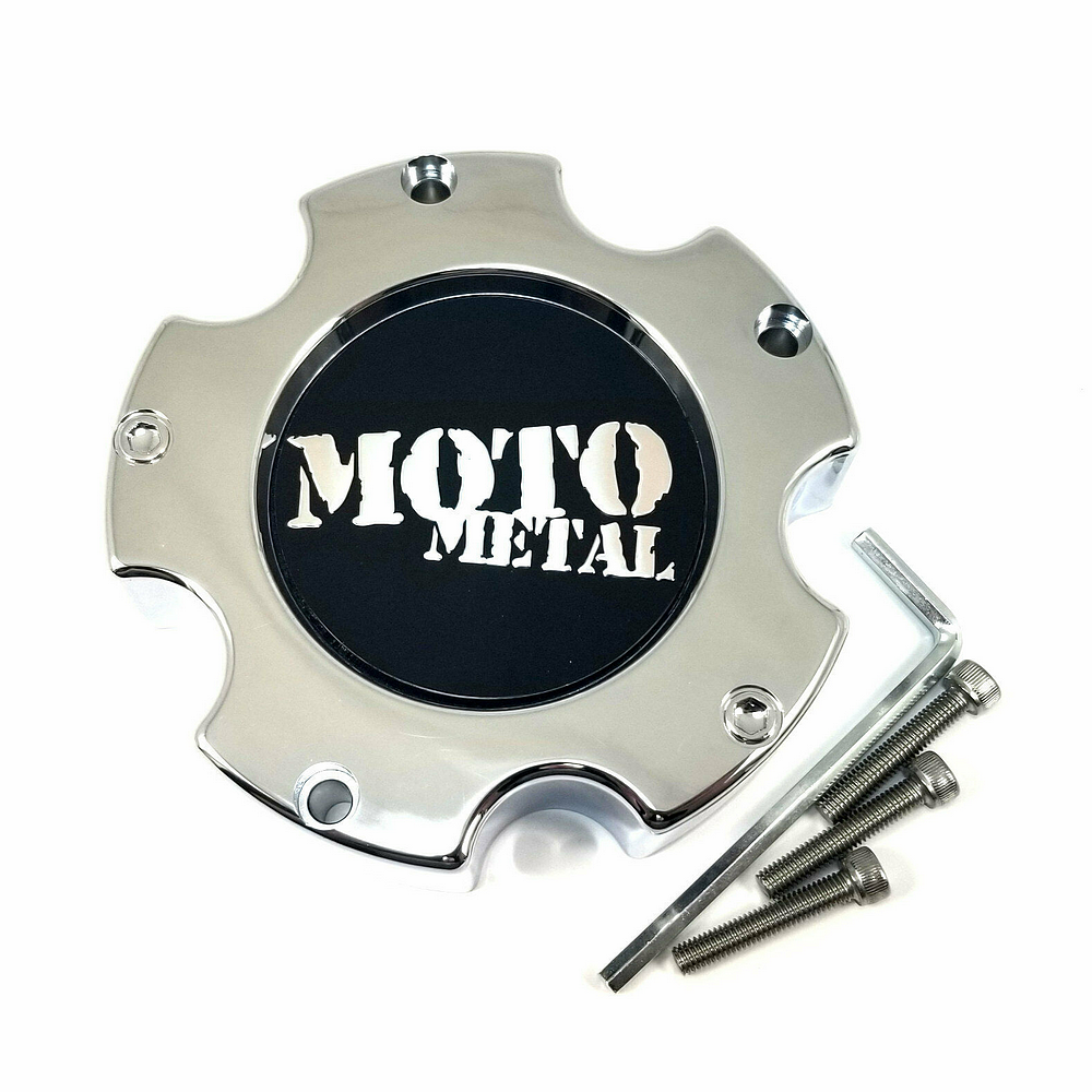 Moto METAL 5X5.5 Chrome Center Cap NEW LOGO - MO909B5139 product image