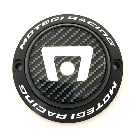 Motegi MRCAP STYLE 1A Black CENTER CARBON LOGO OW Center Cap - MRC65S1S1W product image