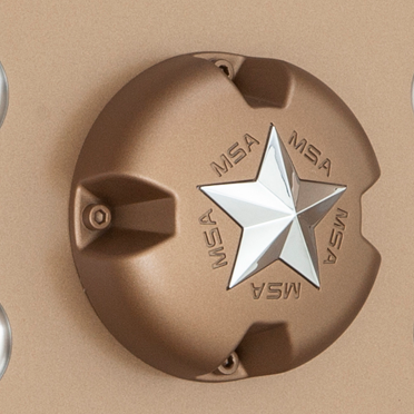 MSA Offroad Wheels MSA STAR Center Cap - BOLTON Chrome STAR - BRONZE - MSA-CAP-BRONZE product image
