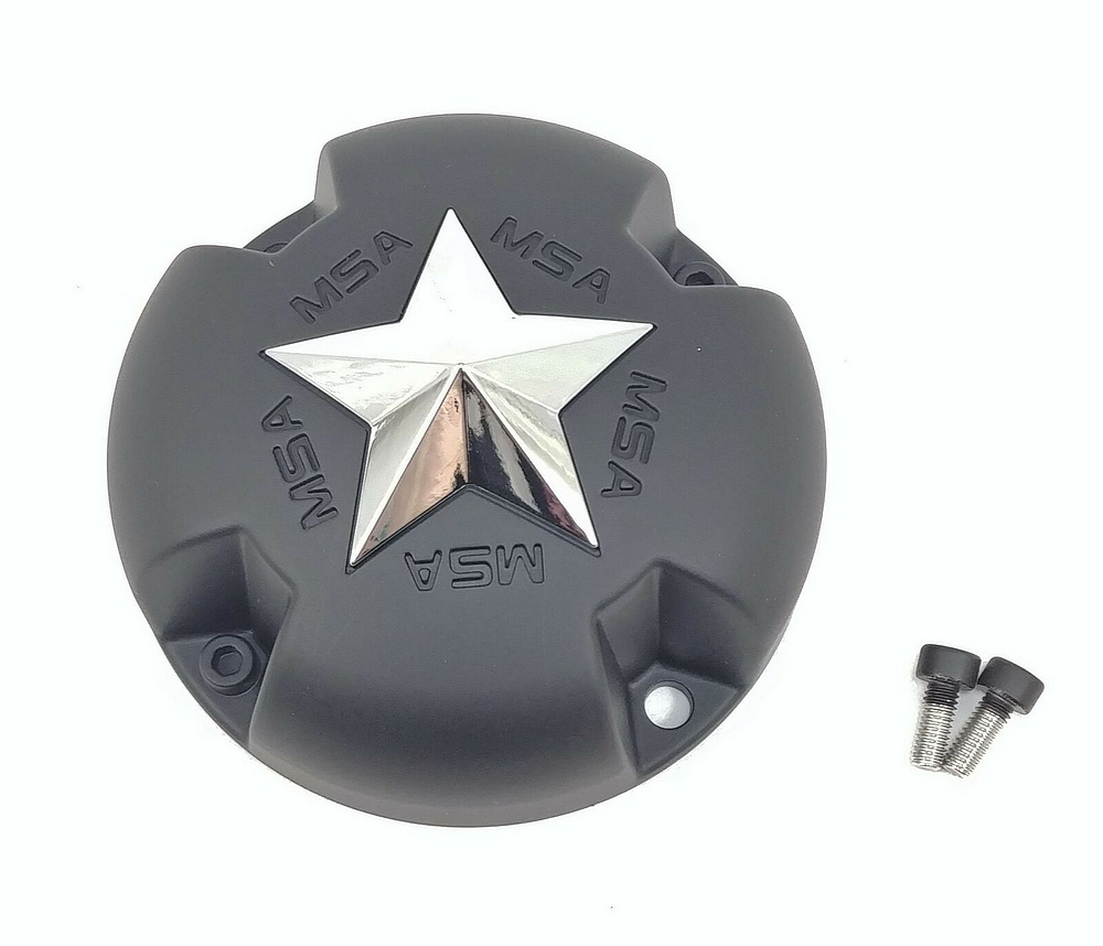 MSA Offroad Wheels MSA STAR Center Cap - BOLTON Chrome STAR - Gray - MSA-CAP-G product image