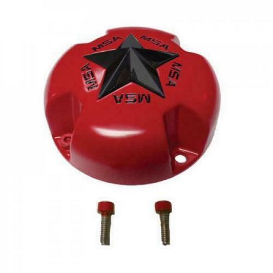 MSA Offroad Wheels MSA STAR Center Cap - BOLTON Black STAR - Red - MSA-CAP-R product image