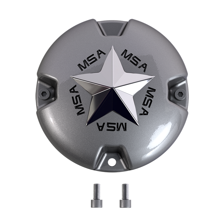 MSA Offroad Wheels MSA STAR Center Cap - BOLTON Chrome STAR - SILVER - MSA-CAP product image