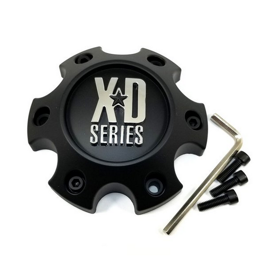 XD Center Cap MATTE Black 6X4.5 W/ Black SCREWS - S057L120A-H34 product image