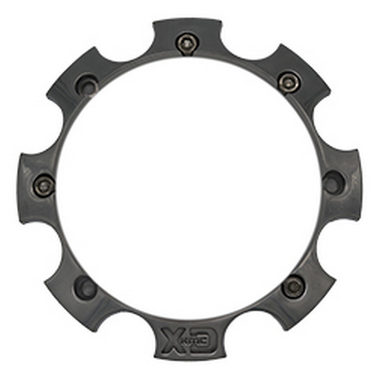XD 8 LUG Aluminum BASE Piece S-Black LOGO 2 Center Cap - XD1708BASE2-SB product image
