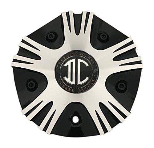 2 Crave Wheels C-334-1 Black and Machined Wheel Center Cap - The Center Cap Store