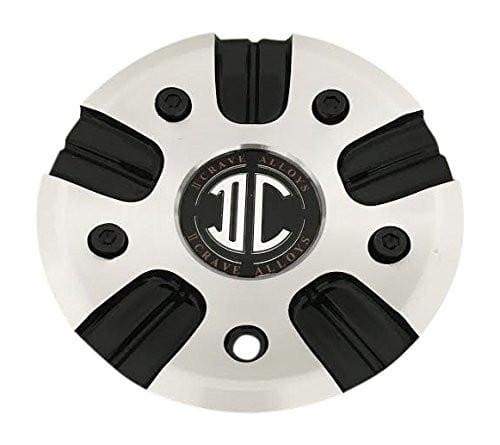 2 Crave Wheels C-339-1 Black and Machined Wheel Center Cap - The Center Cap Store