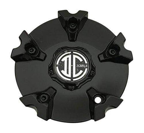 2 Crave Wheels MCN18-3102001 S1001-09-11 N18-B-CAP Black Wheel Center Cap - The Center Cap Store