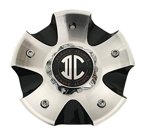 2 Crave Wheels N17-2-UP N17-2CAP (AL) LG1009-64 Black and Machined Center Cap - The Center Cap Store