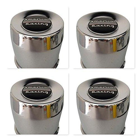 4 Pack American Racing 1515002 899058 Chrome 8 Lug Center Cap - The Center Cap Store