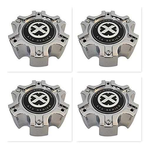 4 Pack American Racing ATX 377B1406H 377B140-6H S907-08 Chrome Center Cap - The Center Cap Store