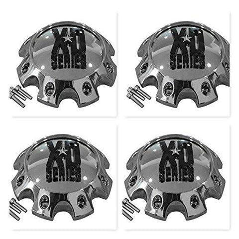 4 Pack KMC XD Series 441 796 797 798 8 Lug Chrome Short Center Cap 309B170-8H - The Center Cap Store