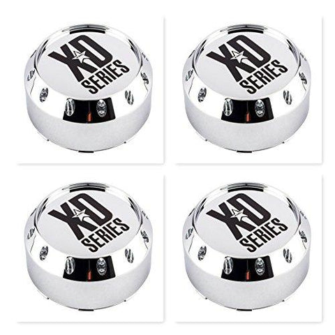 4 Pack KMC XD Series 464K131-2 8 Lug Chrome Wheel Center Cap - The Center Cap Store