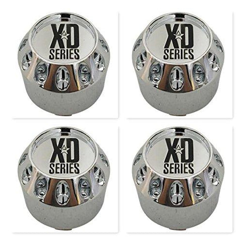 4 Pack KMC XD Series 464K75 905K75 S504-11 Chrome Wheel Center Cap - The Center Cap Store