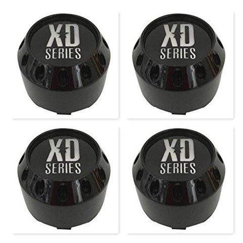 4 Pack KMC XD Series 464K98GB LG1405-22 Gloss Black Center Cap - The Center Cap Store