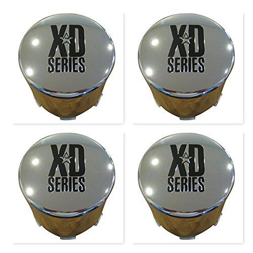 4 Pack KMC XD Series 766 Chrome Wheel RIm Push Thru Center Cap 1001357 F108-23 - The Center Cap Store