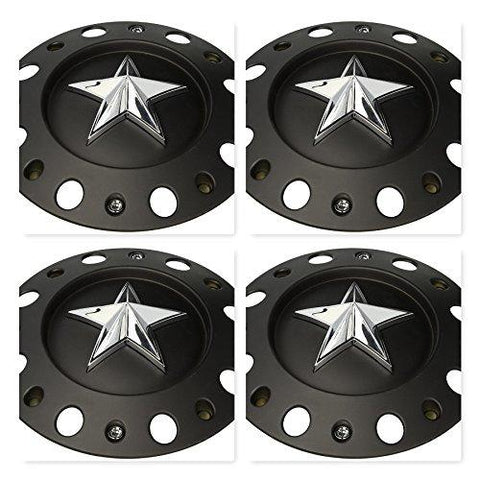 4 Pack KMC XD SERIES 775L239B Rockstar Dually Center Cap - The Center Cap Store