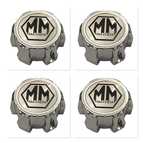 4 Pack Mayhem Wheels C10802002C C1018302C MCD8237YA02AH Chrome Center Cap - The Center Cap Store