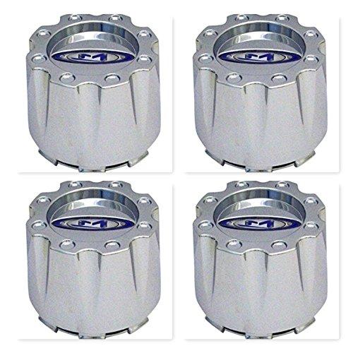 4 Pack MOTO METAL 950 951 CHROME CENTER CAP 5 OR 6 LUG 353K83 S409-16 - The Center Cap Store