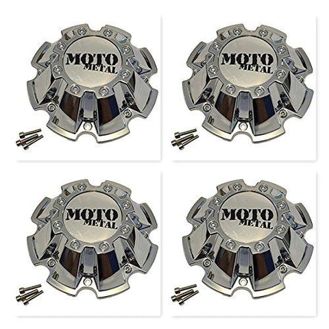 4 Pack Moto Metal CAP M-793 M793CHROME Wheel Center Cap - The Center Cap Store